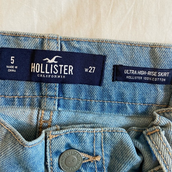 Paperbag Tie Waist Denim Mini Skirt - Picture 8 of 8